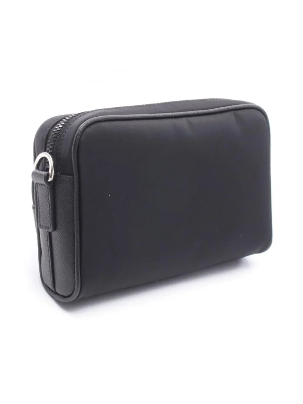 Prada Shoulder Bag Tessuto Nylon Saffiano Leather